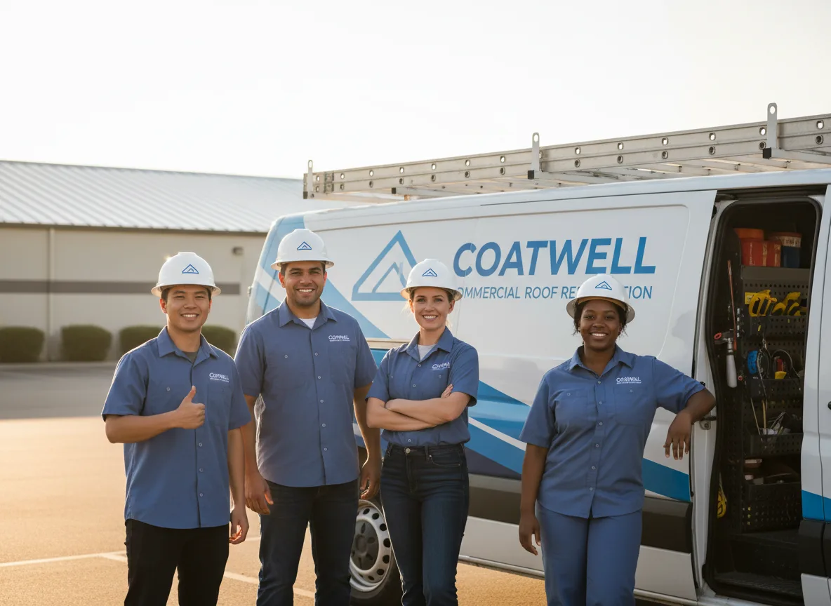 Commercial roof coating company in Yoder, CO