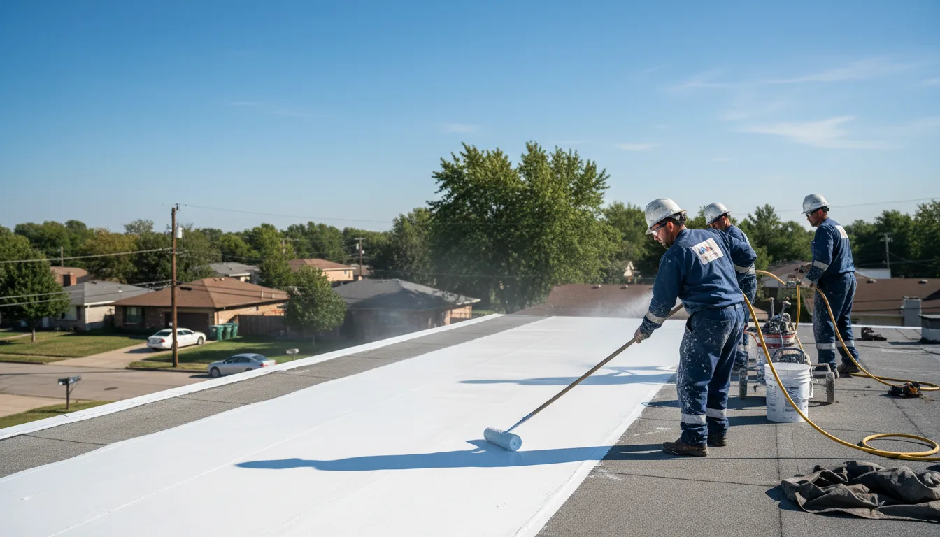 Commercial roof coating in Yoder, CO near me